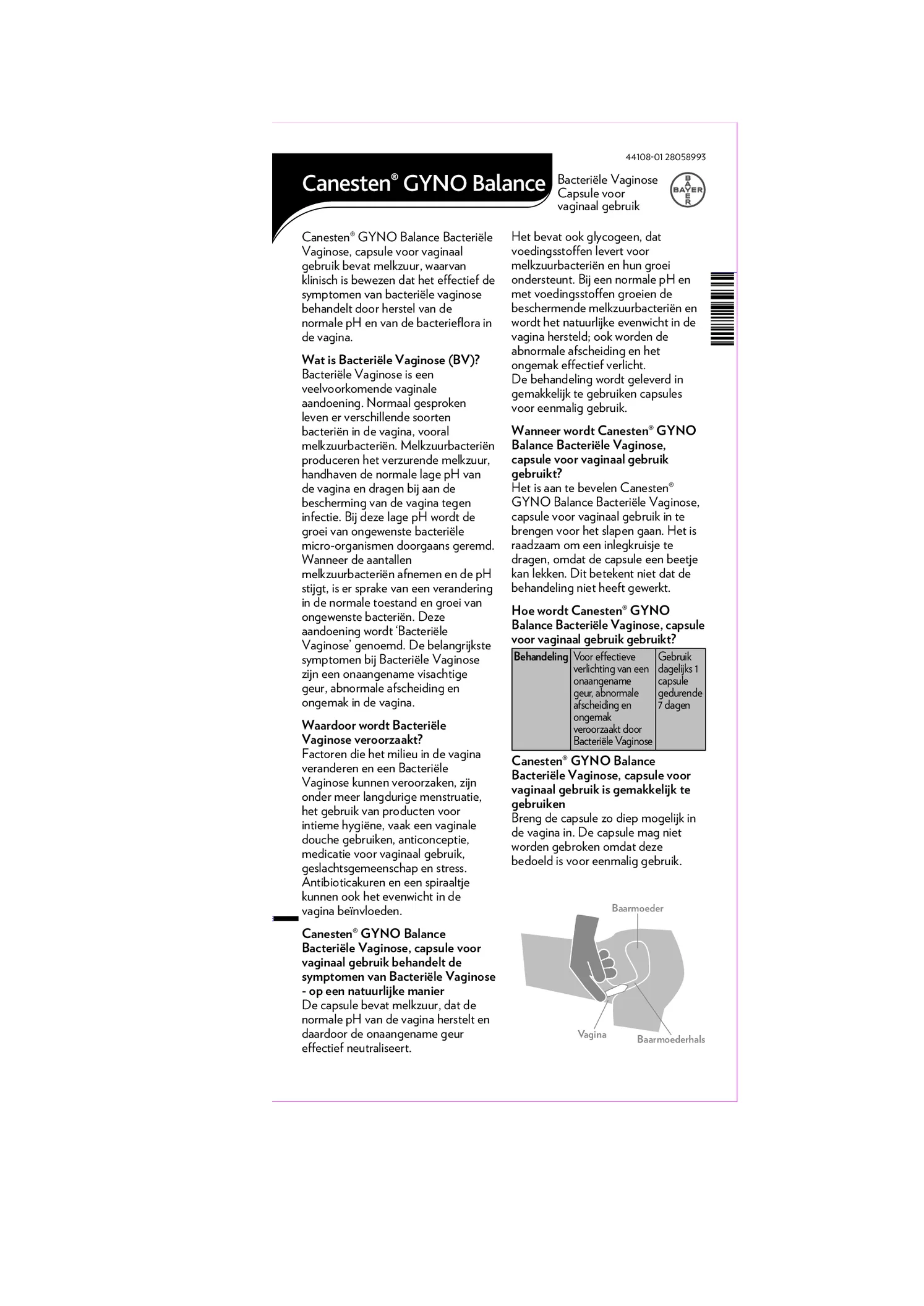 Gyno Balance Capsules afbeelding van document #1, gebruiksaanwijzing