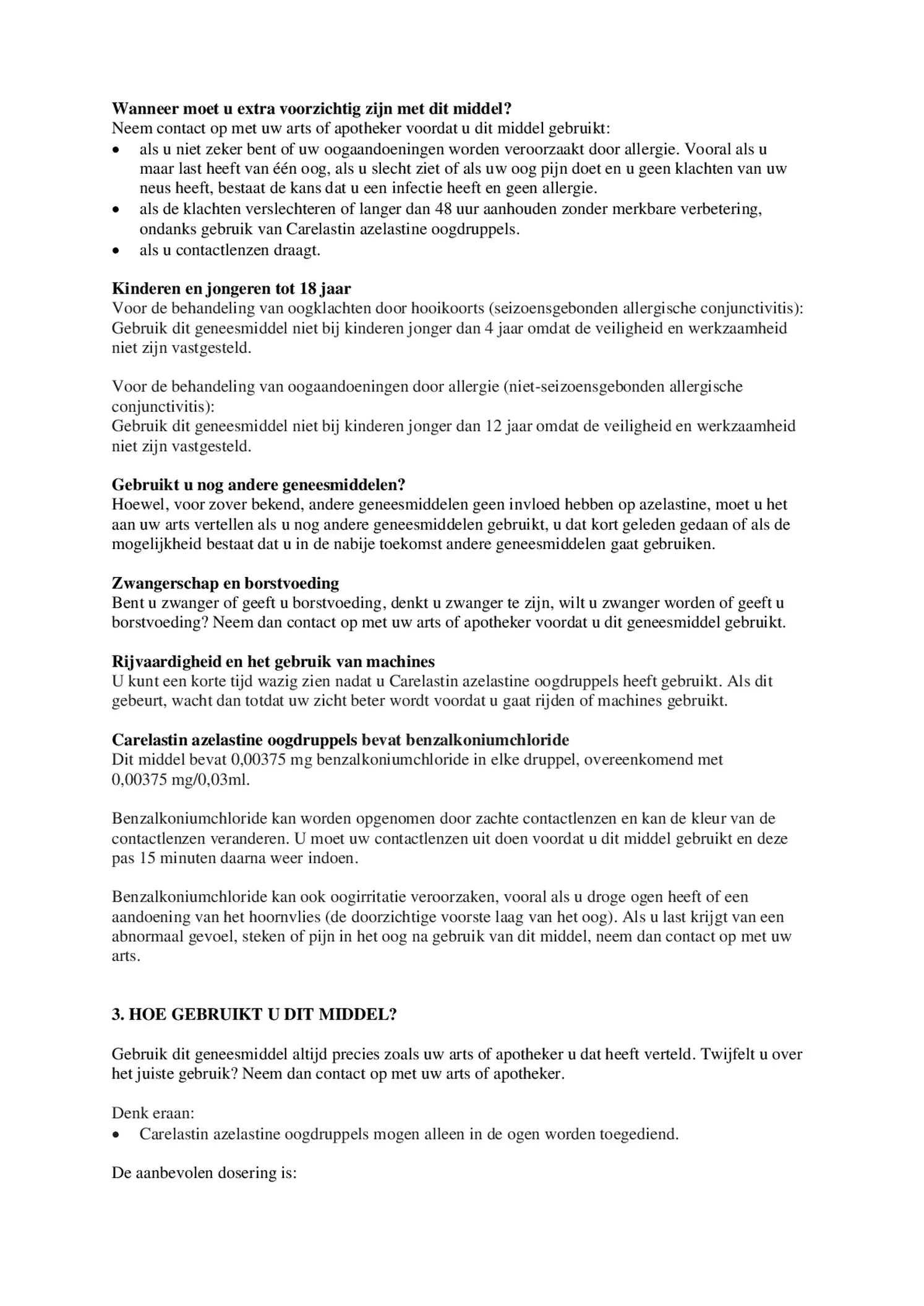 Azelastine Oogdruppels afbeelding van document #2, bijsluiter