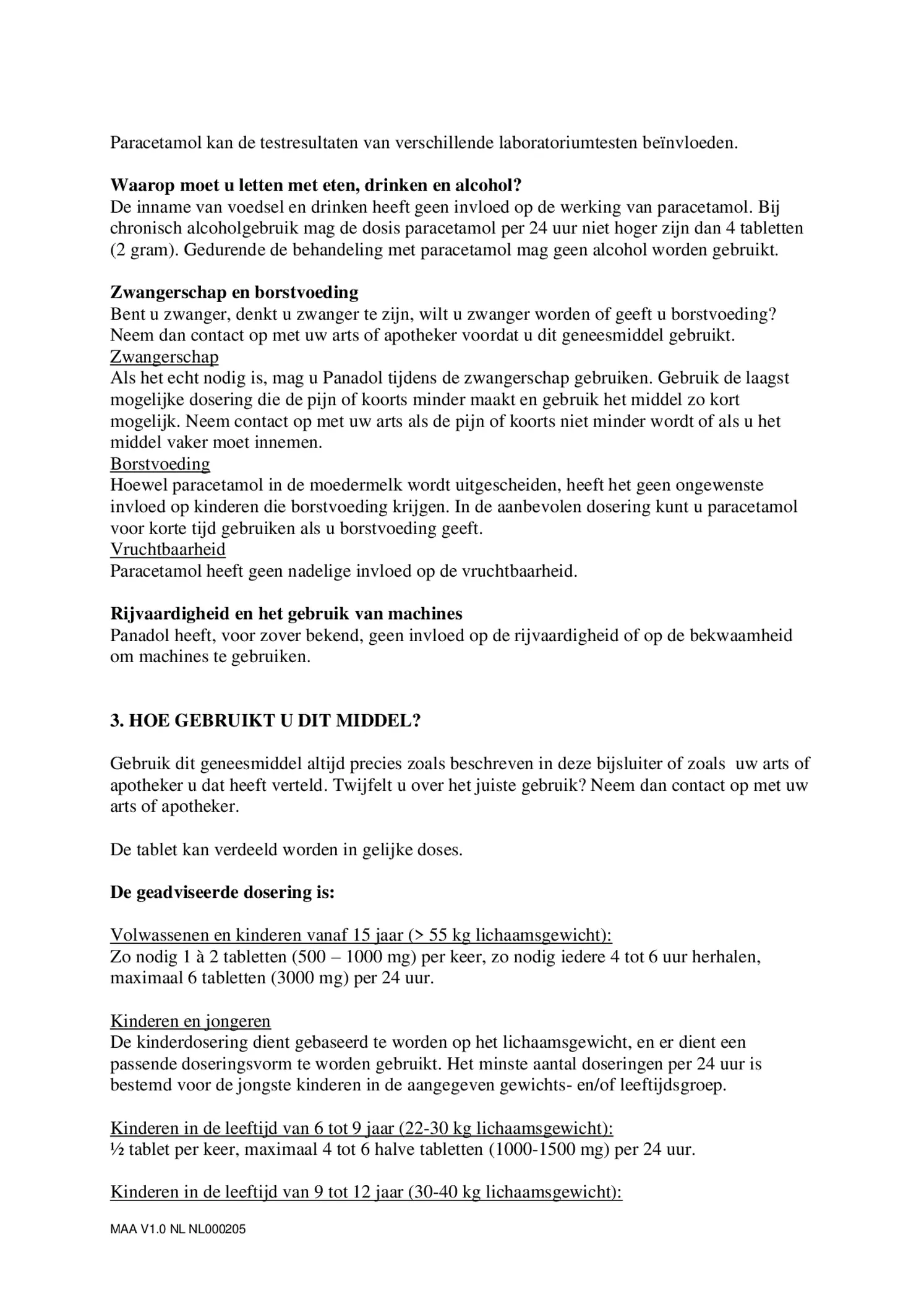 500 mg Filmomhulde Tabletten afbeelding van document #3, bijsluiter