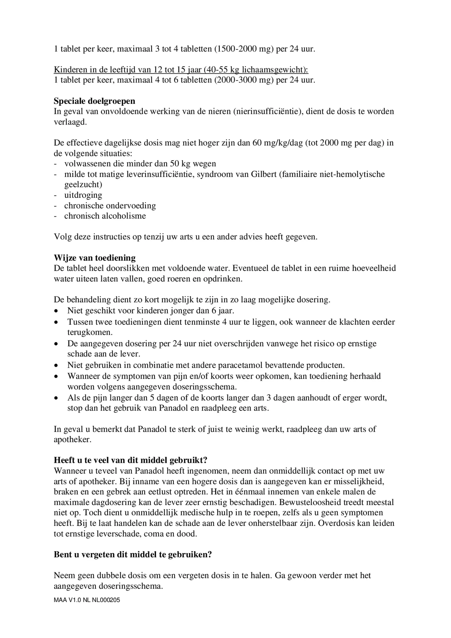 500 mg Filmomhulde Tabletten afbeelding van document #4, bijsluiter