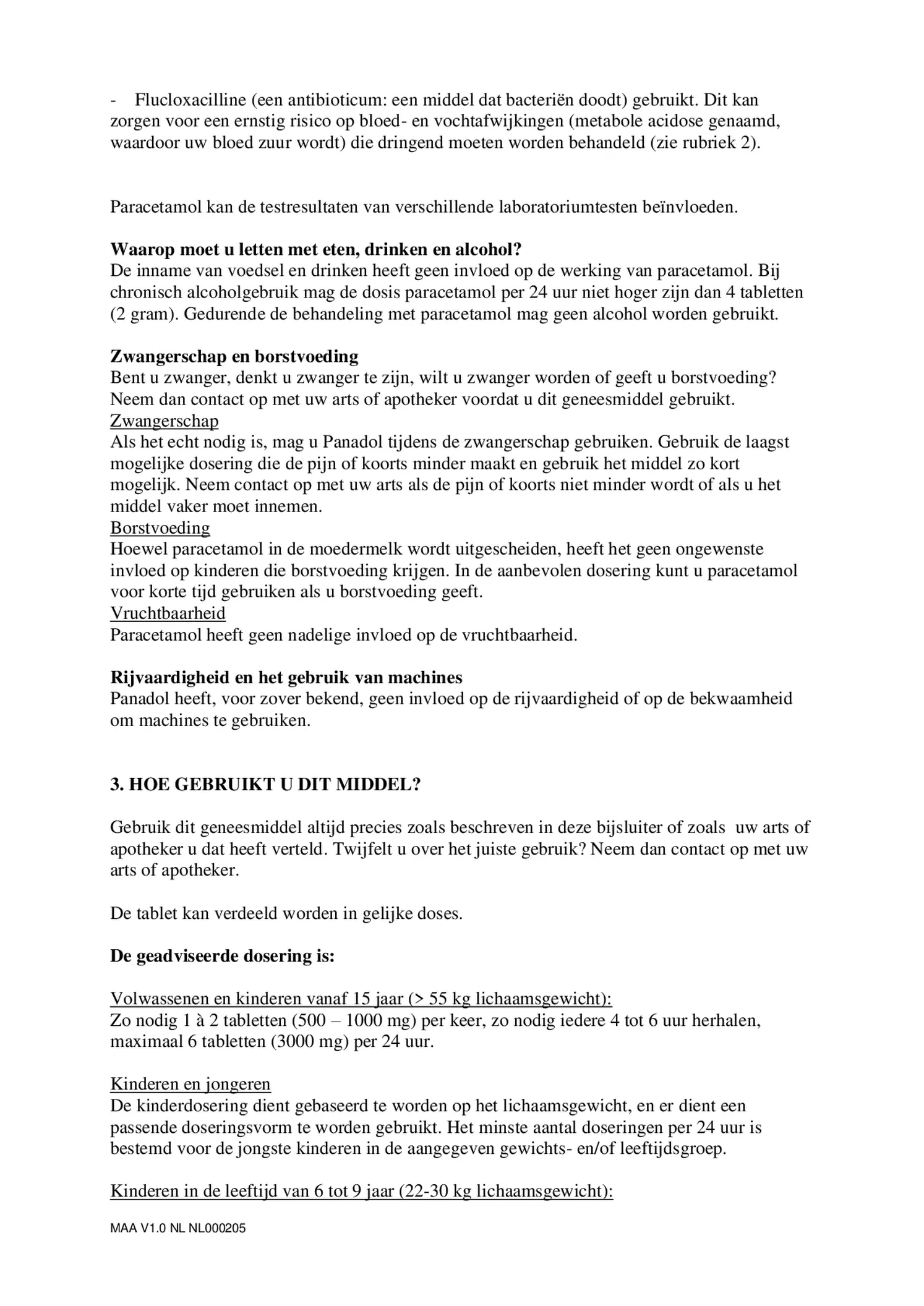 500 mg Filmomhulde Tabletten afbeelding van document #3, bijsluiter