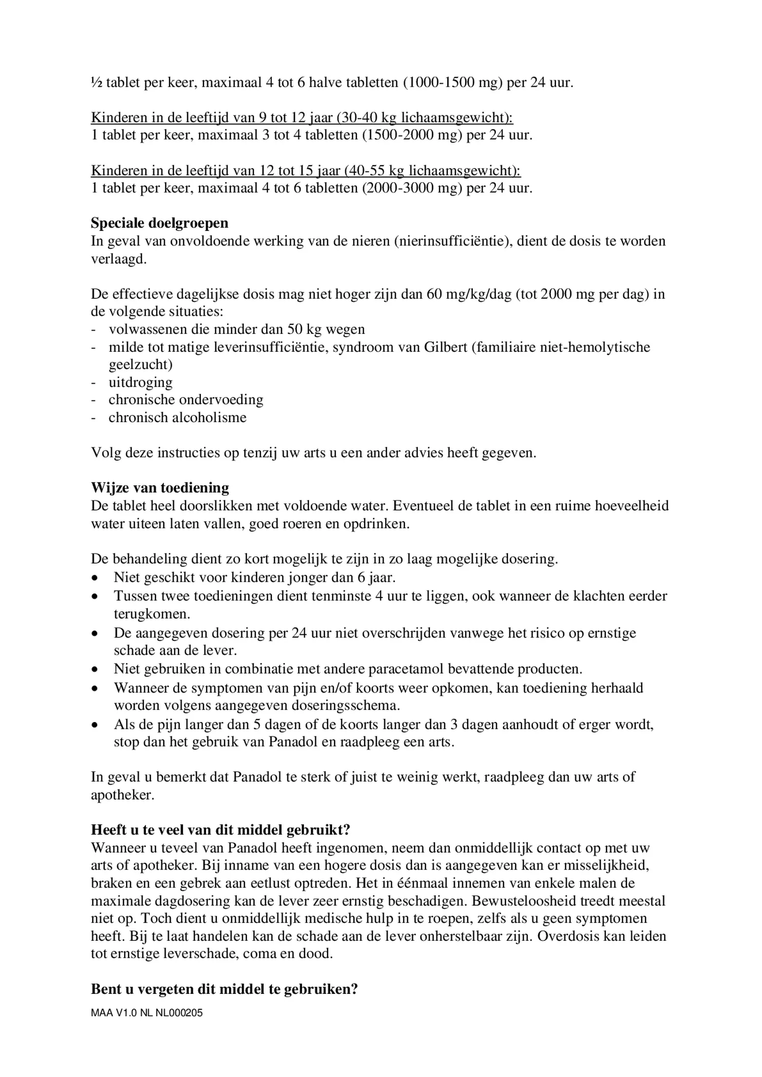 500 mg Filmomhulde Tabletten afbeelding van document #4, bijsluiter