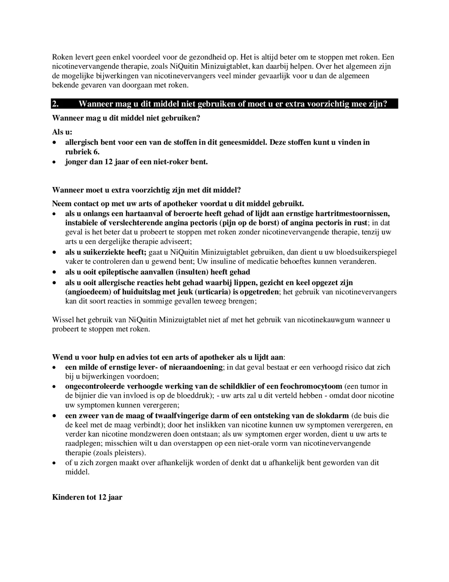 Minizuigtabletten 4mg afbeelding van document #2, bijsluiter