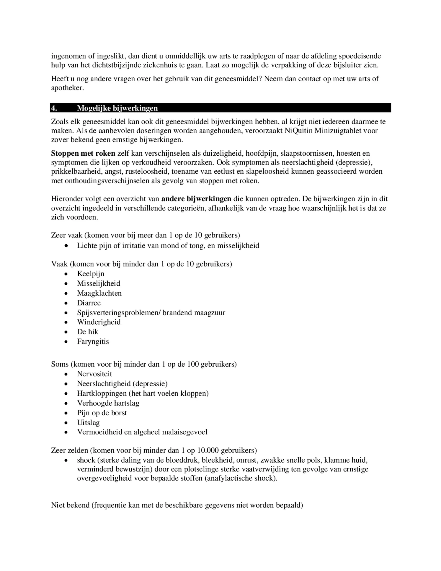 Minizuigtabletten 4mg afbeelding van document #5, bijsluiter
