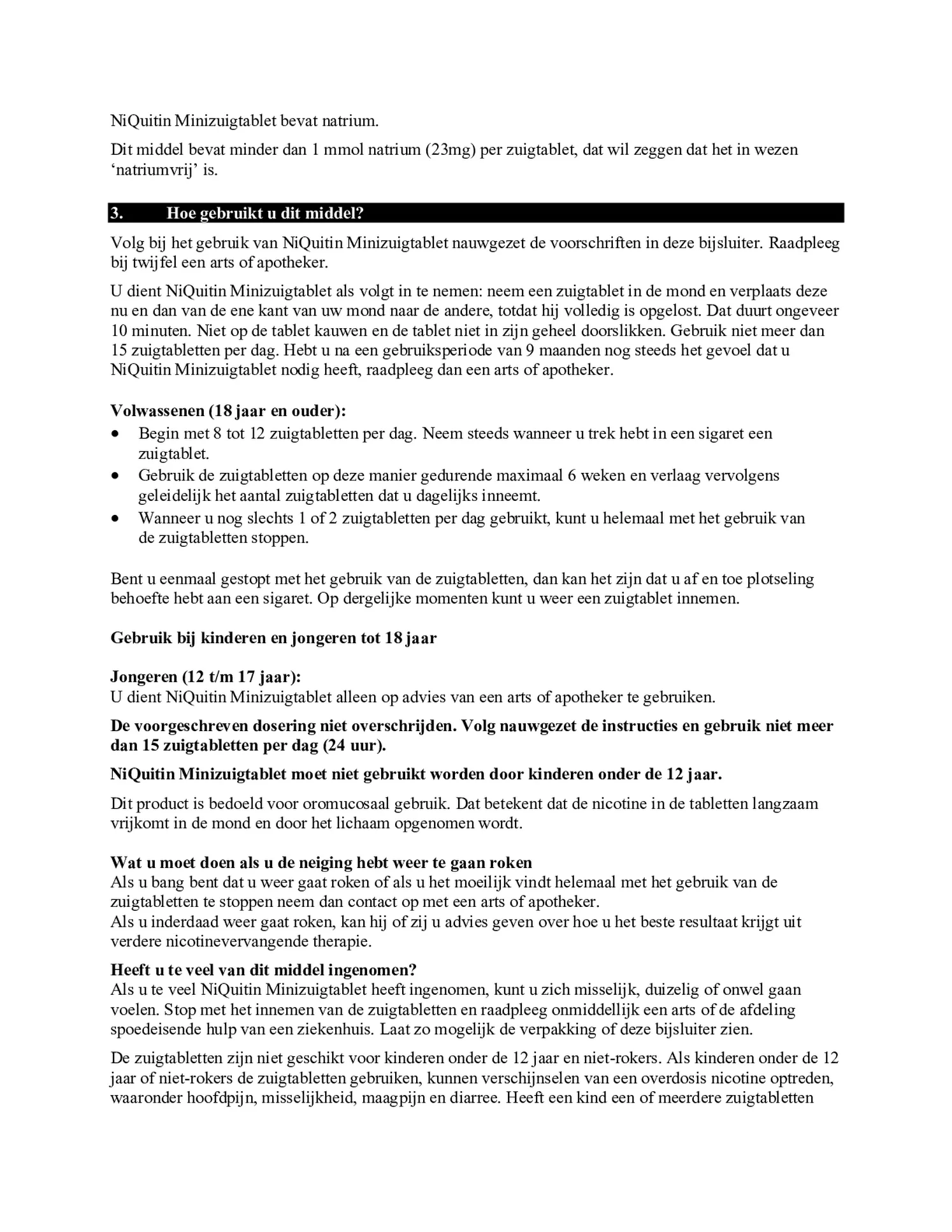 Minizuigtabletten 4mg afbeelding van document #4, bijsluiter