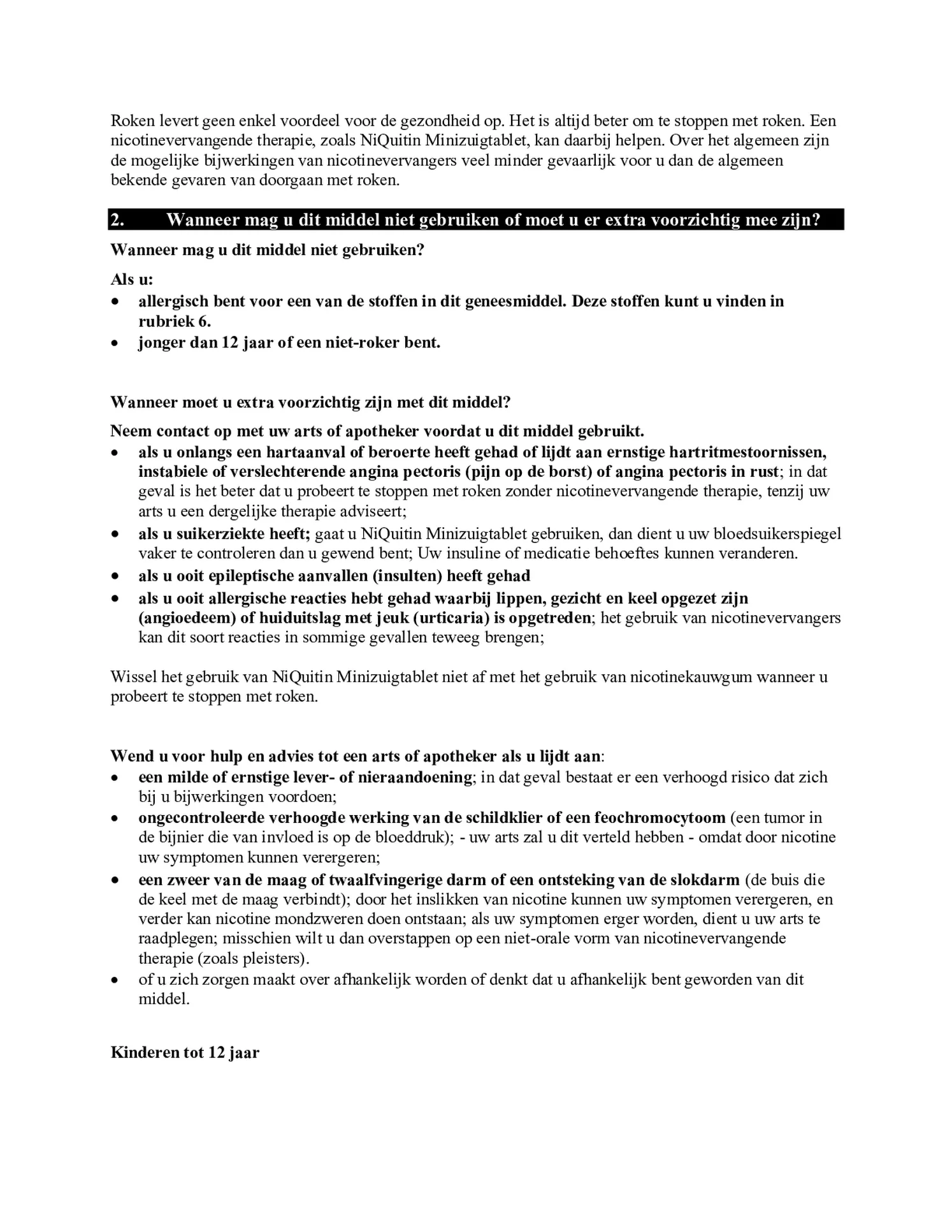 Minizuigtabletten 4mg afbeelding van document #2, bijsluiter