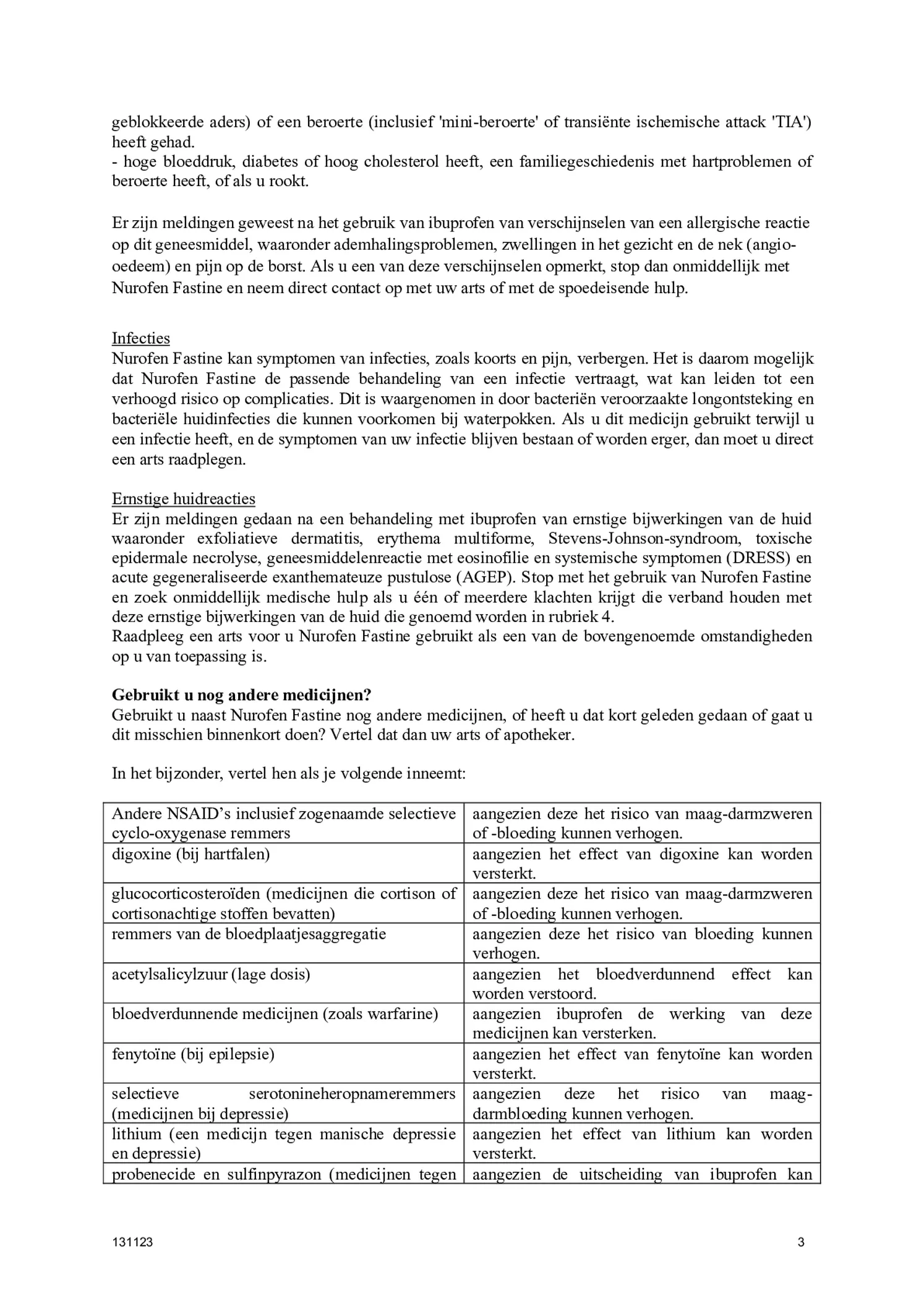 Fastine 200mg Ibuprofen Capsules afbeelding van document #3, bijsluiter
