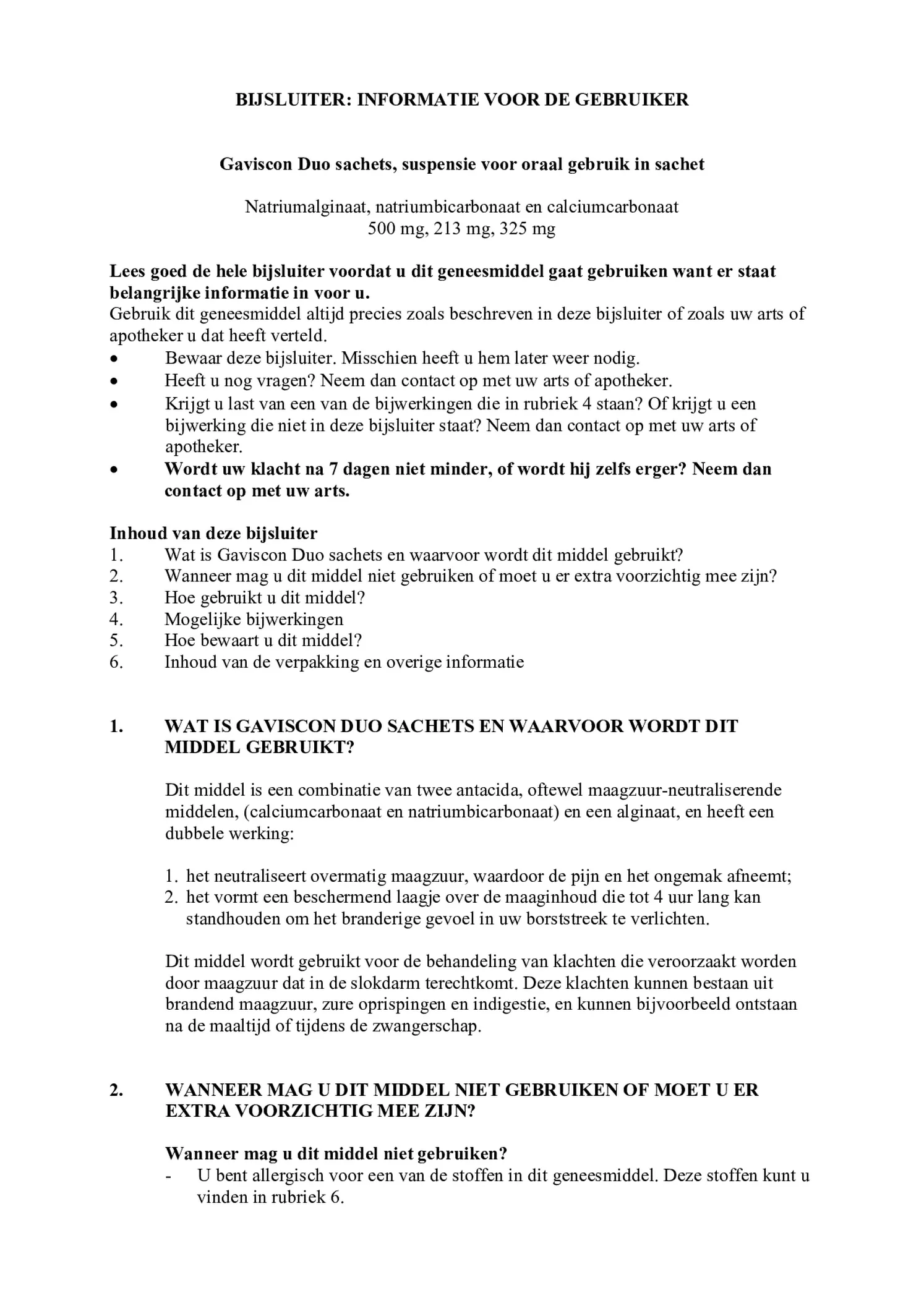 Duo Sachets afbeelding van document #1, bijsluiter