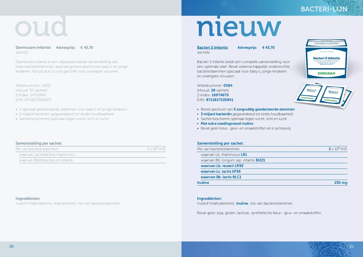 Bacteri 5 Infantis Sachets Duoverpakking afbeelding van document #11, gebruiksaanwijzing