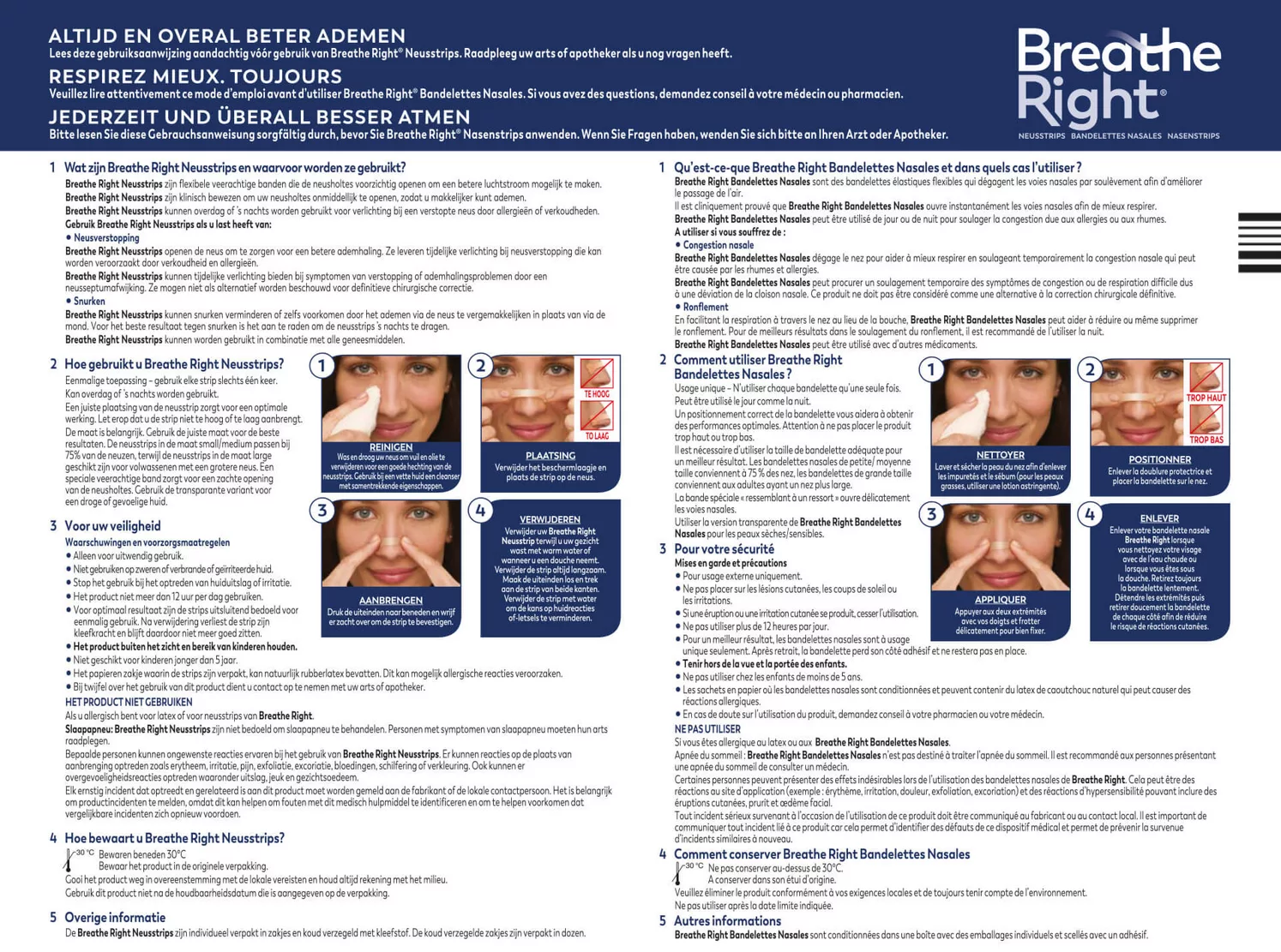 Neusstrips Sensitive - Small/Medium afbeelding van document #1, gebruiksaanwijzing