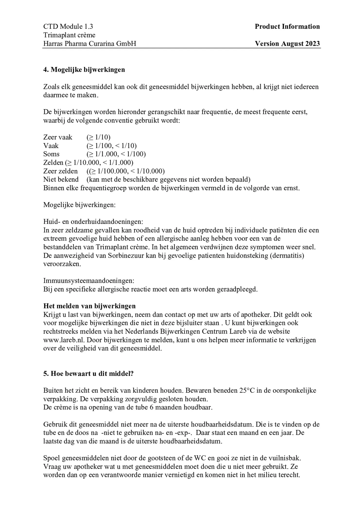 Crème afbeelding van document #3, bijsluiter