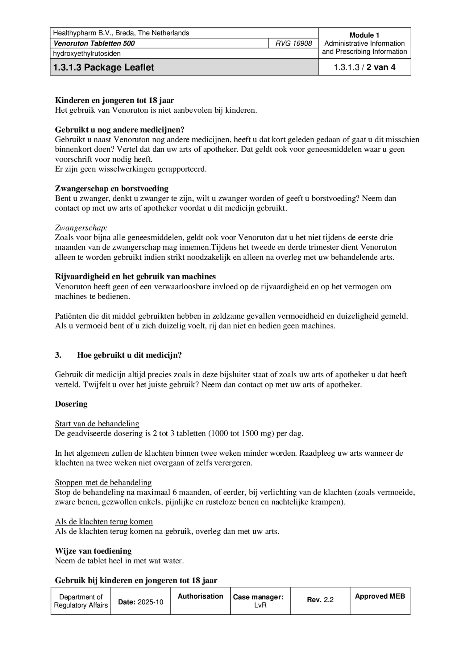 500mg Tabletten afbeelding van document #2, bijsluiter