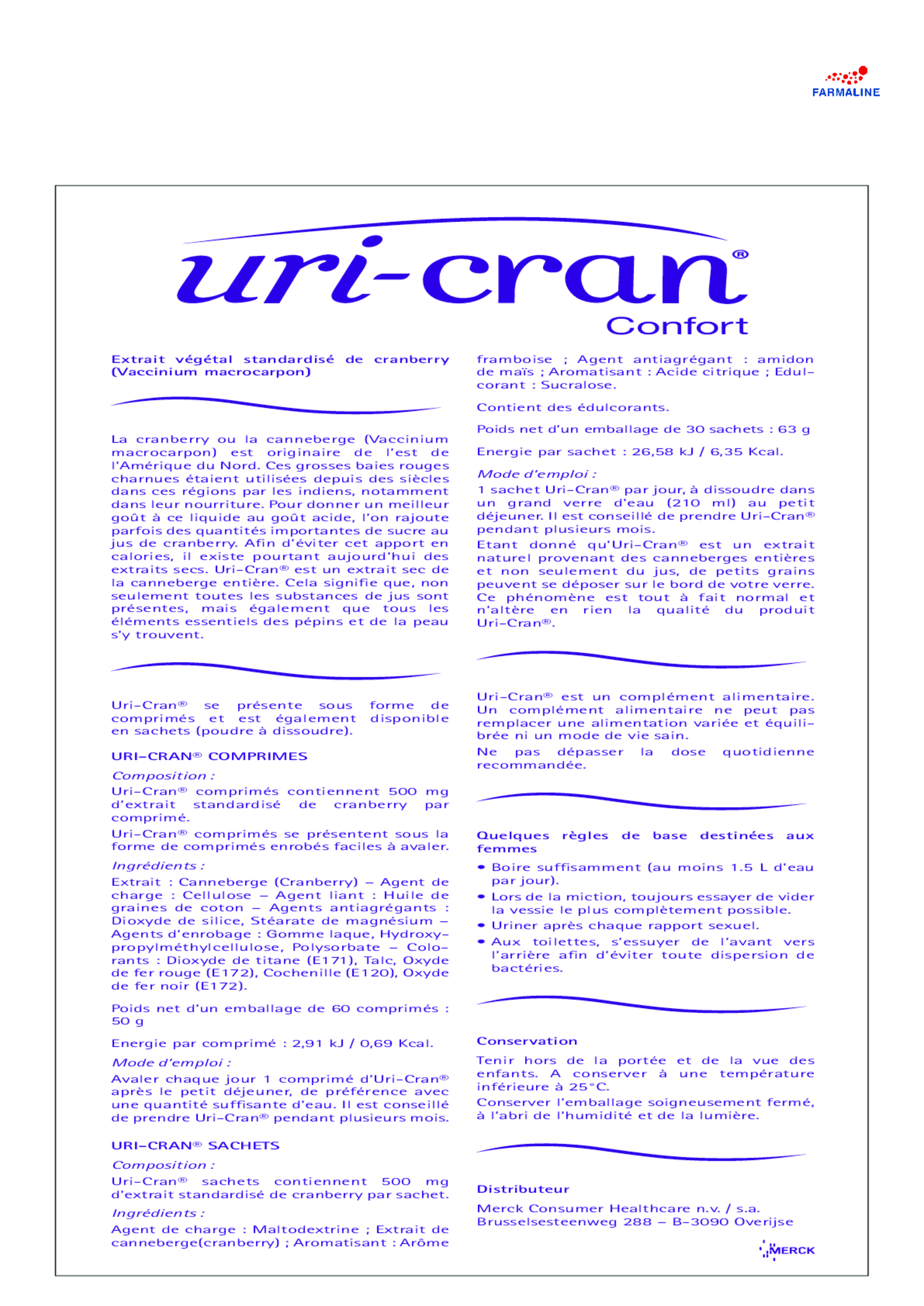 U-Cran Comfort Cranberry Tabletten afbeelding van document #2, gebruiksaanwijzing