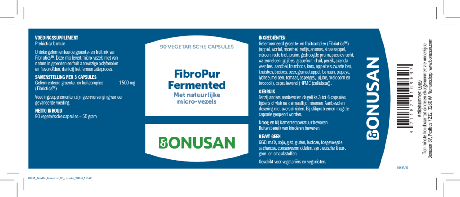 FibroPur Fermented Capsules afbeelding van document #1, etiket