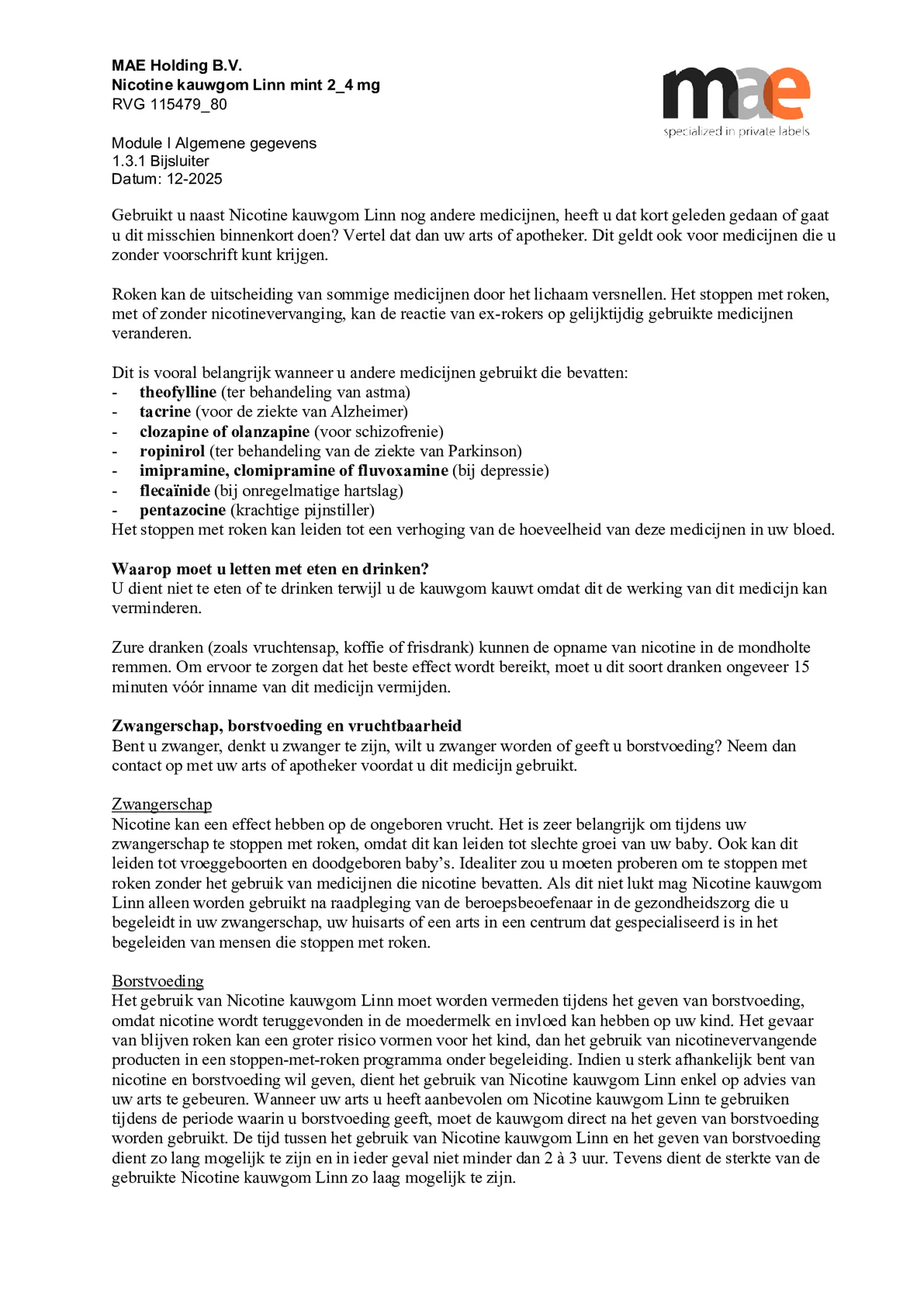 Nicotine Kauwgom Mint 2mg afbeelding van document #3, bijsluiter