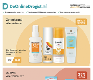 Reclamefolder De Online Drogist