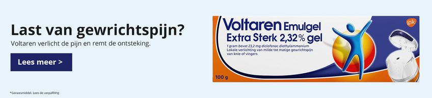 Voltaren verlicht pijn en remt de onsteking