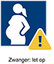 Zwanger: let op Zwanger: let op