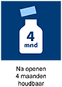 Na openen 4 maanden houdbaar Na openen 4 maanden houdbaar