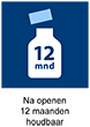 Na openen 12 maanden houdbaar