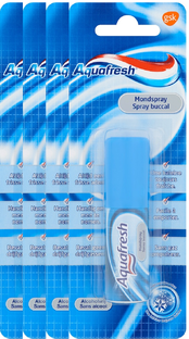 Aquafresh Mondspray Multiverpakking 4x15ML