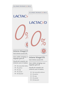 Lactacyd Intieme Wasgel 0% Multiverpakking 2x250ML Lactacyd Intieme Wasgel 0% Multiverpakking 2x250ML