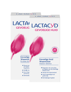 De Online Drogist Lactacyd Wasemulsie Gevoelige Huid Multiverpakking 2x200ML aanbieding