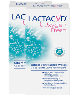 De Online Drogist Lactacyd Wasemulsie Oxy Fresh Multiverpakking 2x200ML aanbieding