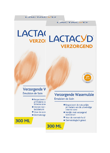 Lactacyd Wasemulsie Verzorgend Multiverpakking 2x300ML Lactacyd Wasemulsie Verzorgend Multiverpakking 2x300ML