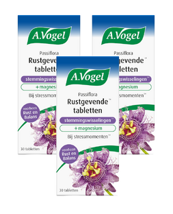 A.Vogel Passiflora Rustgevende * Tabletten Stemmingswisselingen * Multiverpakking 3x30TB A.Vogel Passiflora Rustgevende * Tabletten Stemmingswisselingen * Multiverpakking 3x30TB