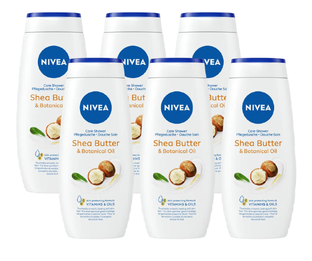 Nivea Shea Butter & Botanical Oil Soft Care Shower Voordeelverpakking 6x250ML