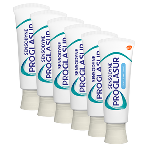 Sensodyne Proglasur Gentle Whitening Tandpasta Multiverpakking 6x75ML