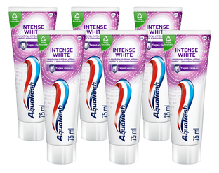 Aquafresh Tandpasta Intense White Multiverpakking 6x75ML Aquafresh Tandpasta Intense White Multiverpakking 6x75ML