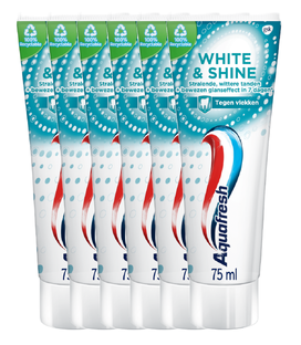 De Online Drogist Aquafresh Tandpasta White & Shine Multiverpakking 6x75ML aanbieding