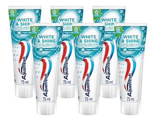 Aquafresh Tandpasta White & Shine Multiverpakking 6x75ML Aquafresh Tandpasta White & Shine Multiverpakking 6x75ML
