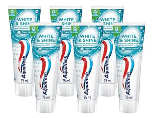 De Online Drogist Aquafresh Tandpasta White & Shine Multiverpakking 6x75ML aanbieding