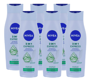 Nivea 2in1 Care Express Voordeelverpakking 6x250ml 6x250ML Nivea 2in1 Care Express Voordeelverpakking 6x250ml 6x250ML