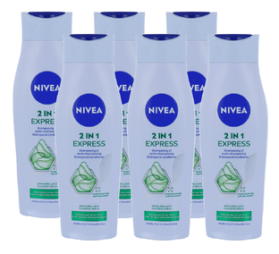 Nivea 2in1 Care Express Voordeelverpakking 6x250ml 6x250ML