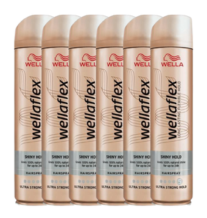 Wella Flex Hairspray Shiny Hold Ultra Strong Voordeelverpakking 6x250ML