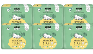Muumi Baby Ecologische Luiers 1 Newborn Voordeelverpakking 6x25ST