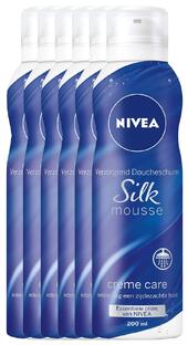 Nivea Silk Mousse Crème Care Voordeelverpakking 6x200ML