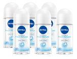 Nivea Fresh Natural Roll-on Voordeelverpakking 6x50ML