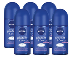 Nivea Protect & Care Roll-on Voordeelverpakking 6x50ML