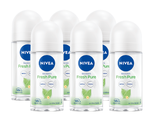 Nivea Fresh Pure Roll-on Voordeelverpakking 6x50ML