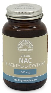 Mattisson HealthStyle NAC N-Acetyl-L-Cysteïne Capsules 60VCP Mattisson HealthStyle NAC N-Acetyl-L-Cysteïne Capsules 60VCP