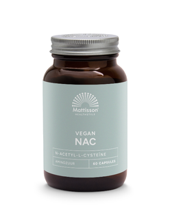Mattisson HealthStyle NAC N-Acetyl-L-Cysteïne Capsules 60VCP Mattisson HealthStyle NAC N-Acetyl-L-Cysteïne Capsules 60VCP