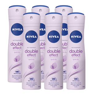 Nivea Double Effect Deodorant Spray Voordeelverpakking 6x150ML