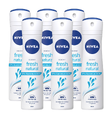Nivea Fresh Natural Deodorant Spray Voordeelverpakking 6x150ML Nivea Fresh Natural Deodorant Spray Voordeelverpakking 6x150ML