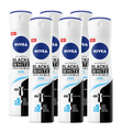 Nivea Black & White Invisible Pure Deodorant Spray Voordeelverpakking 6x150ML