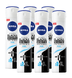 Nivea Black & White Invisible Pure Deodorant Spray Voordeelverpakking 6x150ML 